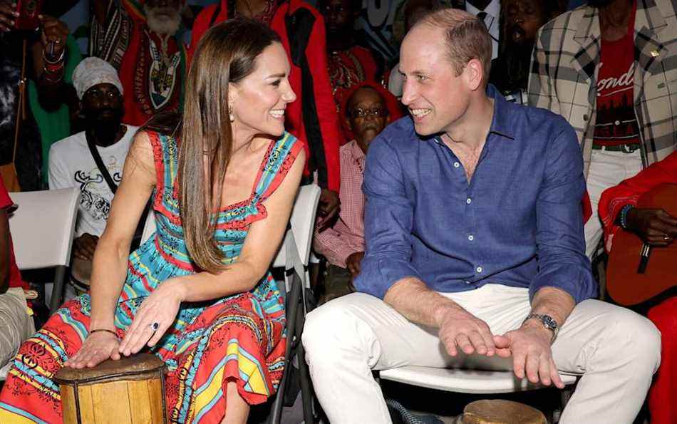 Le duc et la duchesse de Cambridge se sont rendus en Jamaïque dans le cadre de leur tournée royale du jubilé de platine dans les Caraïbes - mais leur visite a suscité quelques protestations - Chris Jackson/Getty Images Europe