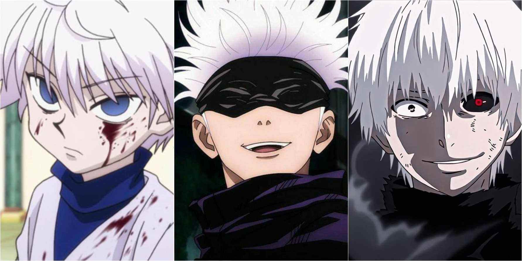 kilua, gojo and kaneki