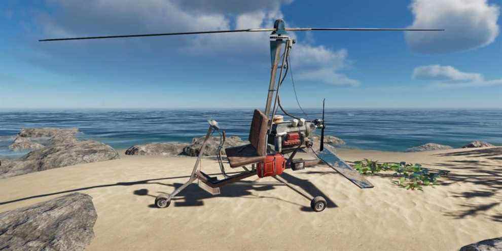 Les joueurs auront besoin de carburant pour utiliser le gyrocoptère dans Stranded Deep