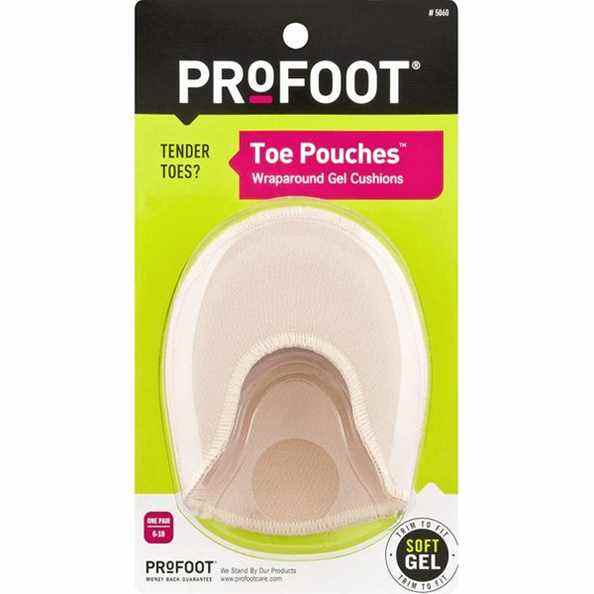 ProFoot Toe Pouches Coussin de gel enveloppant