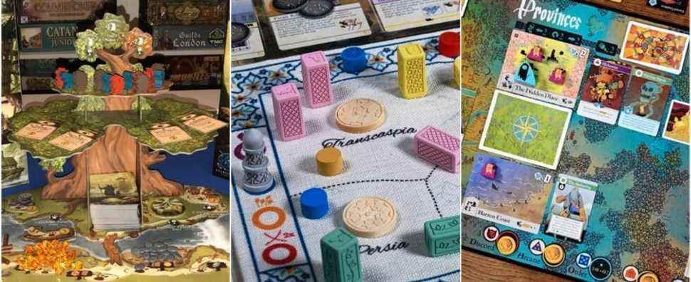 Feature image displaying Everdell, Pax Pamir, and Oath