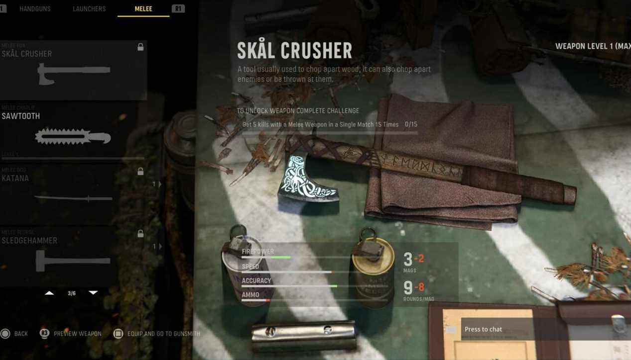 Le défi de déverrouillage multijoueur de Vanguard pour le Skal Crusher