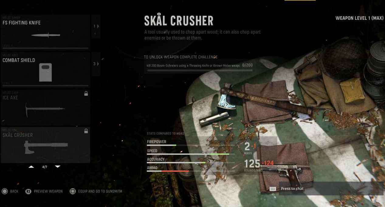 Les zombies débloquent le défi pour le Skal Crusher