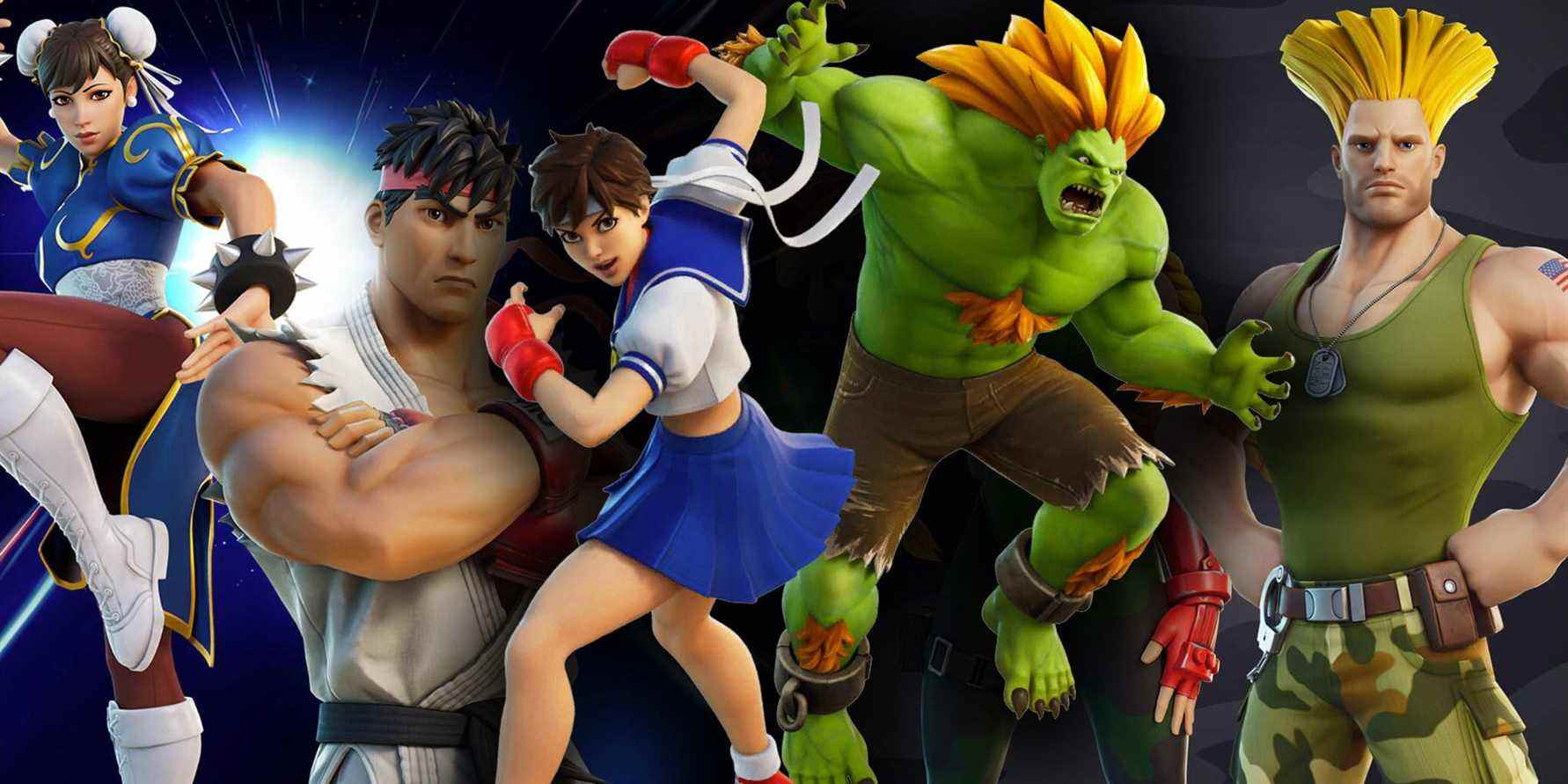 Fortnite Street Fighter Characters