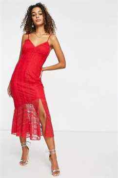 Robe mi-longue Tallulah Rouge Lure