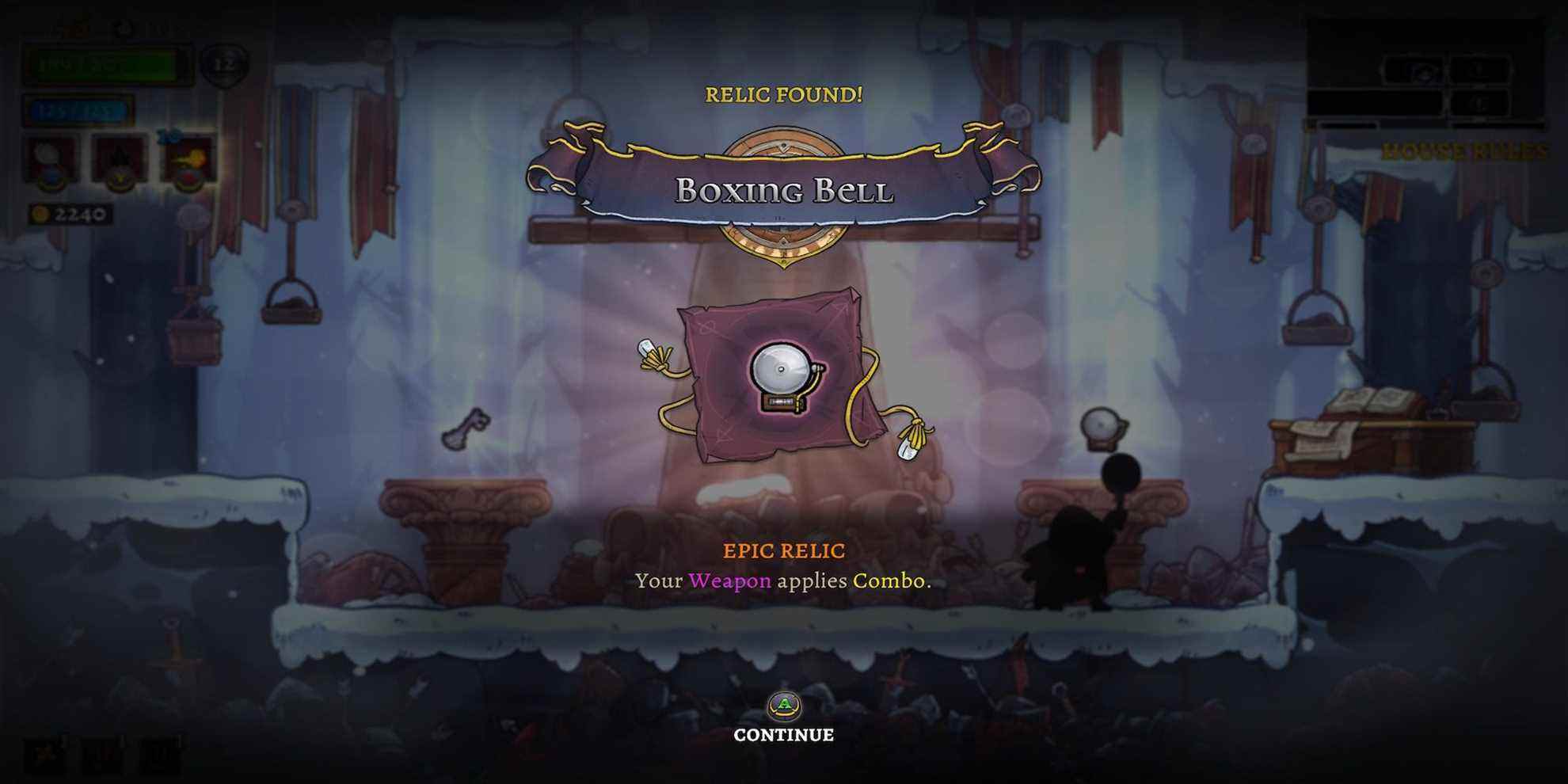 La relique de Boxing Bell dans Rogue Legacy 2