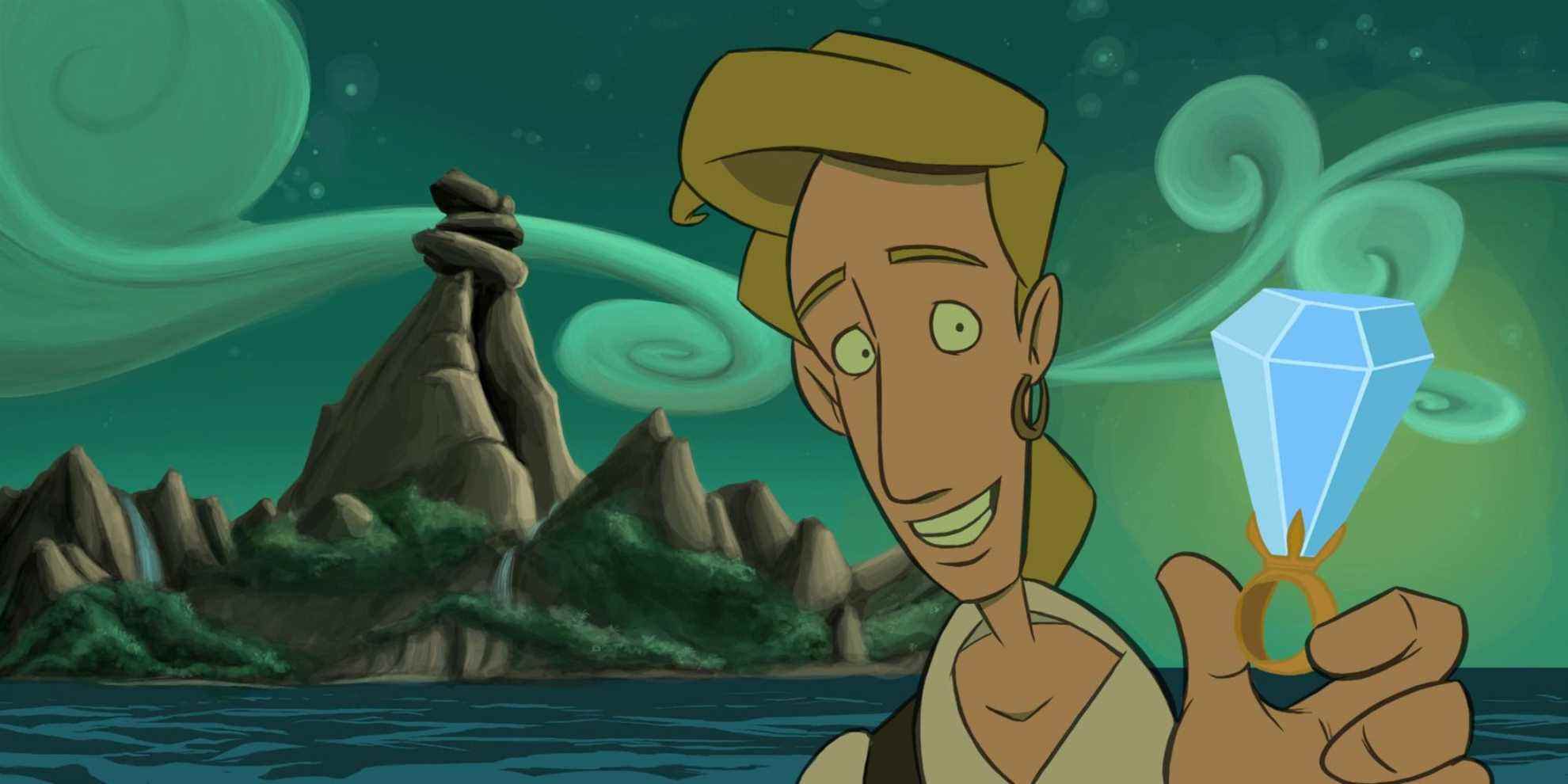 A still of Guybrush Threepwood from The Curse of Monkey Island