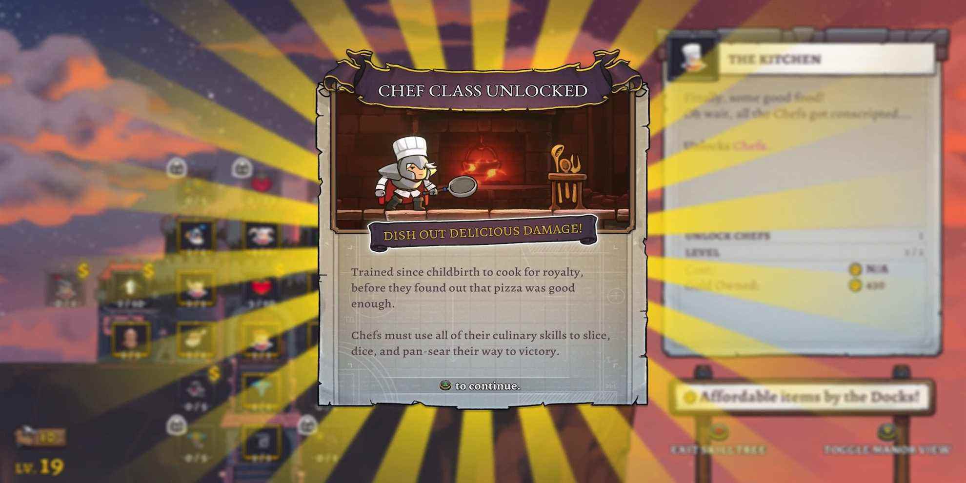 La classe Chef dans Rogue Legacy 2