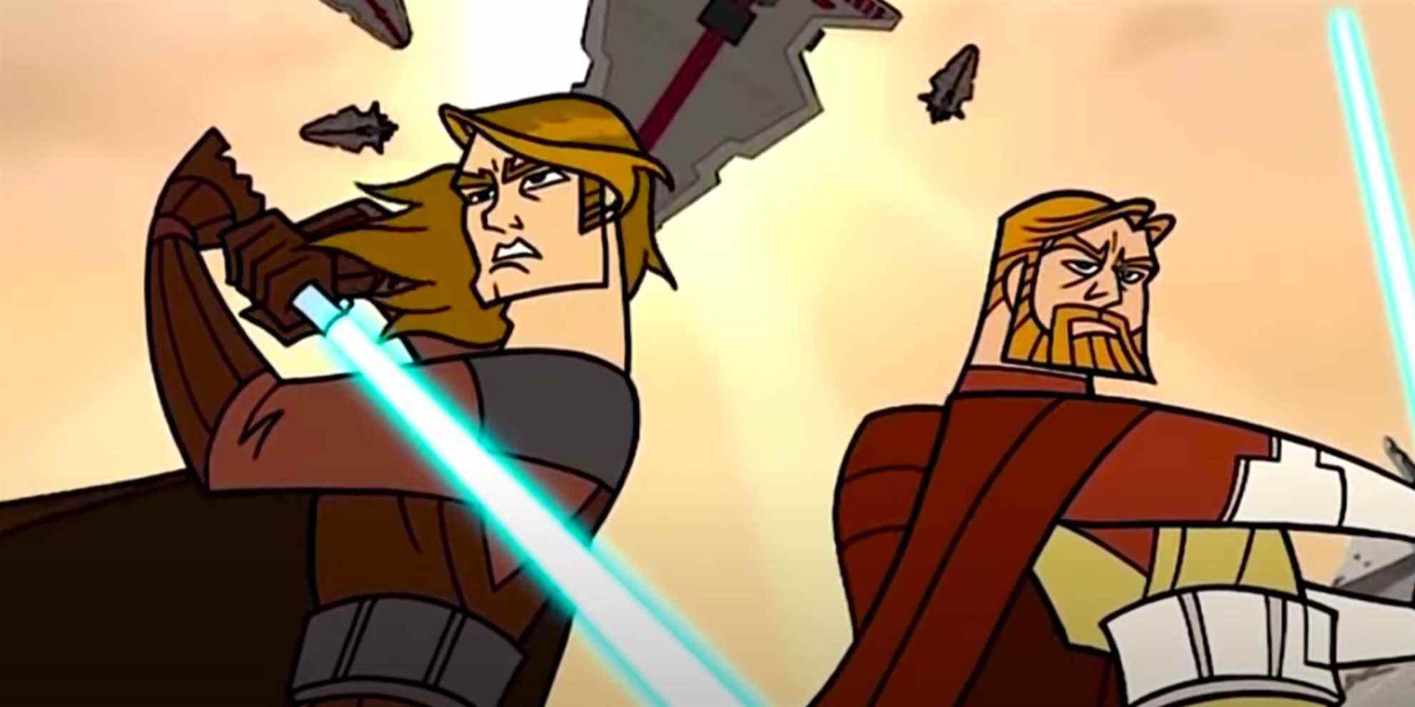 animation de la guerre des clones de genndy tartakovsky