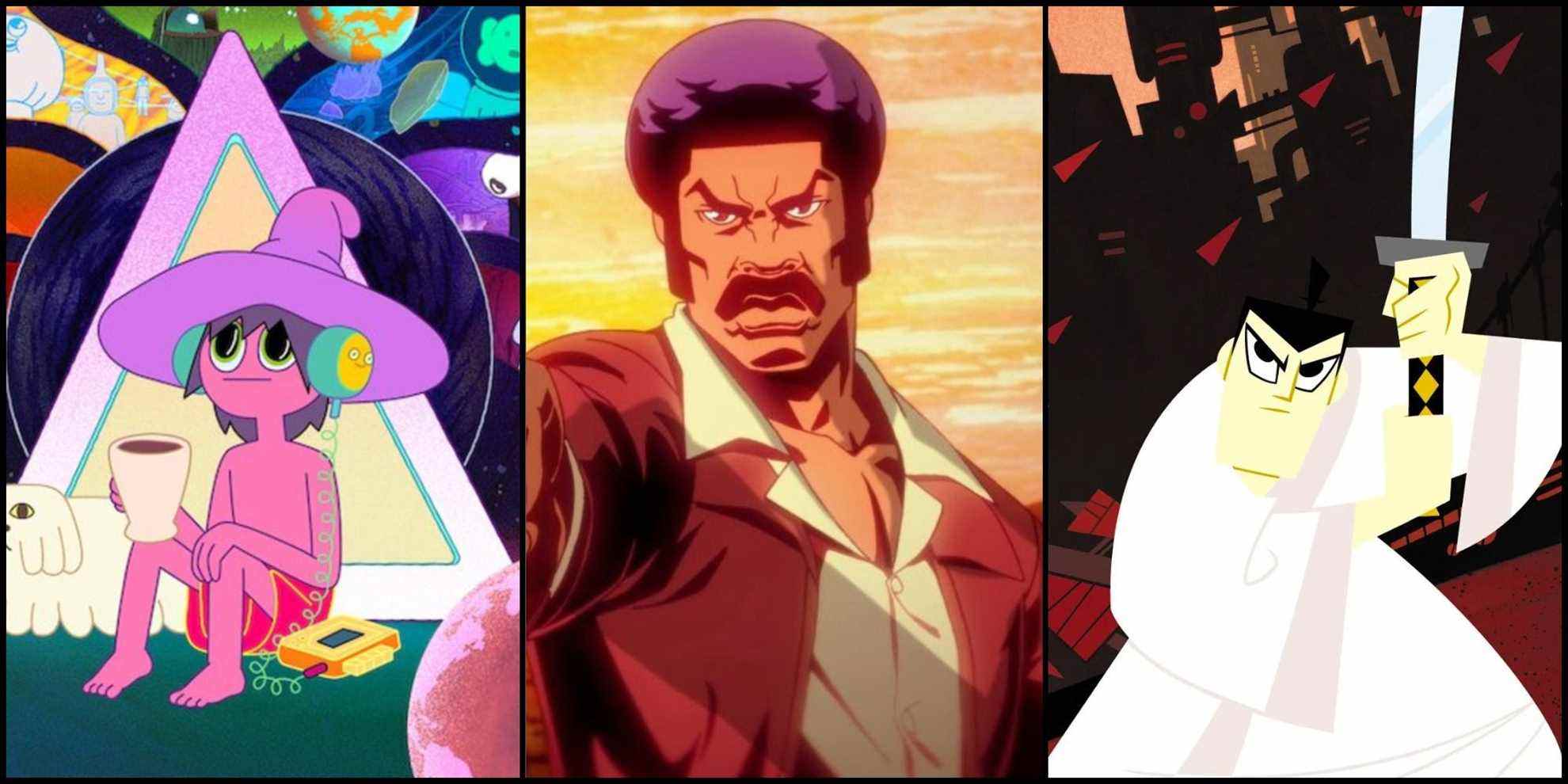 midnight gospel, samurai jack, black dynamite