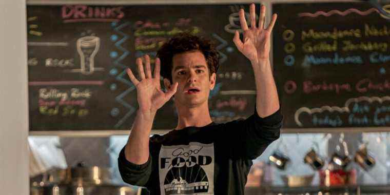 Andrew Garfield as Jon Larson in tick, tick...BOOM!