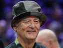 20 février 2022 ;  Cleveland, Ohio, États-Unis ;  Bill Murray présent avant le match des étoiles de la NBA 2022 au Rocket Mortgage FieldHouse.  