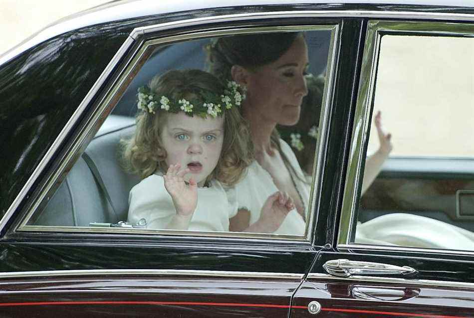 Grace van Cutsem au mariage royal en 2011 (PA)