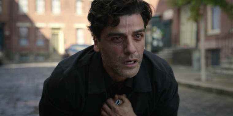 moon knight oscar isaac crying Cropped