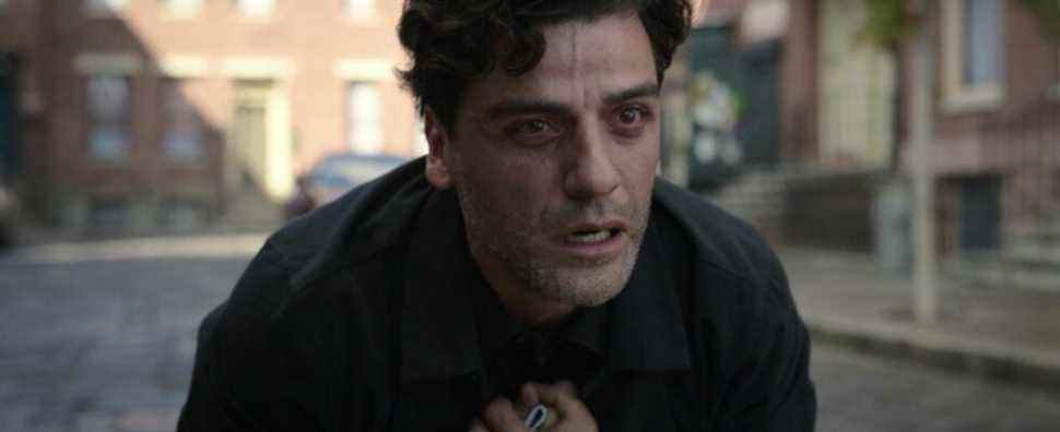 moon knight oscar isaac crying Cropped