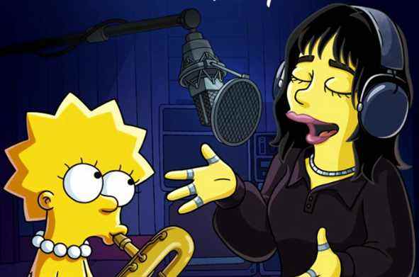 Billie Eilish fait équipe avec Lisa Simpson dans le prochain court métrage The Simpsons Disney + à venir
