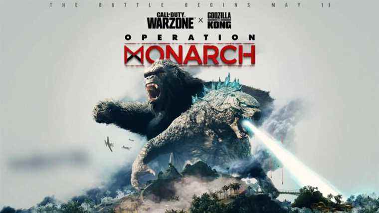 COD Warzone Operation Monarch Godzilla & King Kong Crossover Out le 11 mai;  L’image fuit