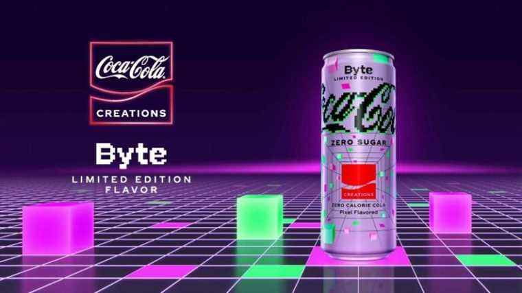 Coca-Cola Zero Sugar Byte est une boisson aromatisée au pixel qui arrive en premier dans le métaverse, en vente IRL en mai
