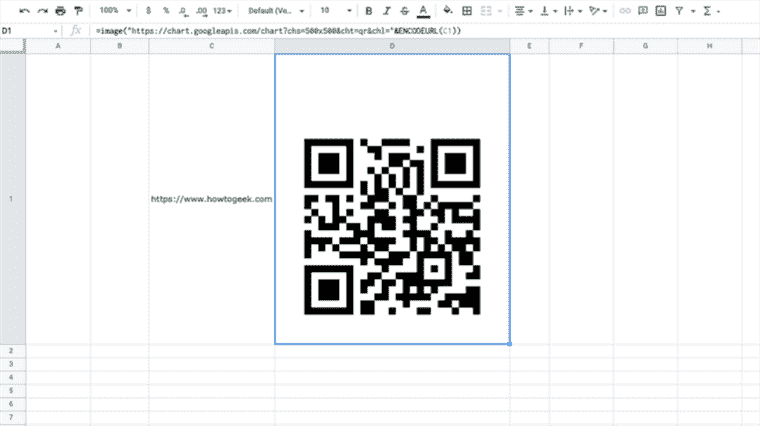 Comment créer un code QR dans Google Sheets