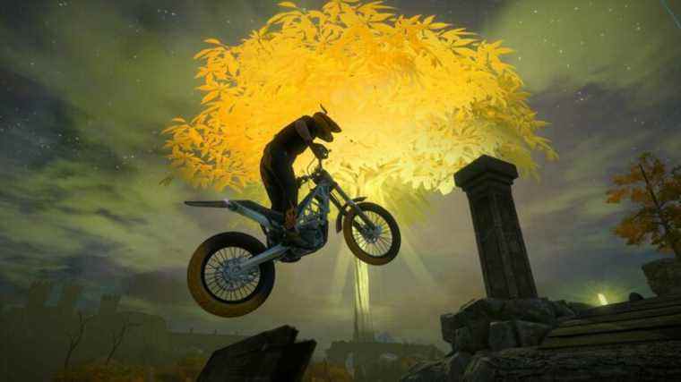 Conduisez une moto à travers Elden Ring dans ce niveau Trials Rising

