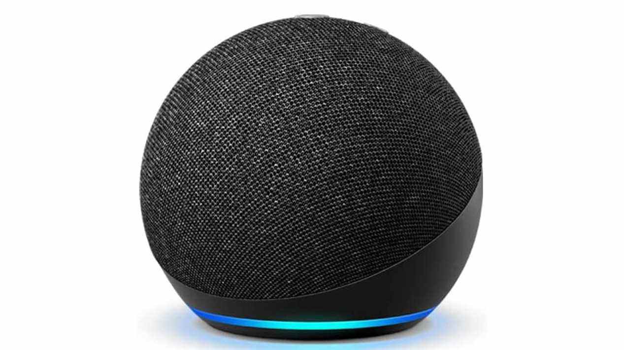 Echo Dot 4e génération charbon de bois