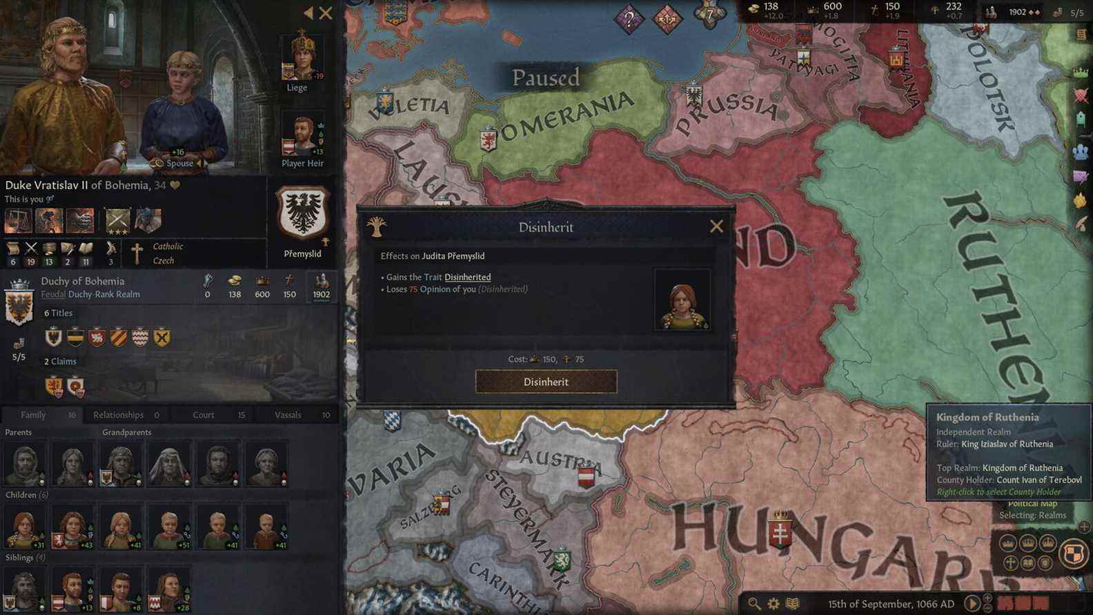 Crusader Kings 3 : Comment déshériter ou tuer son héritier

