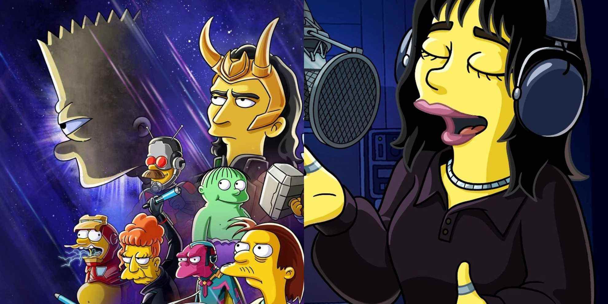 Simpsons Shorts Loki Billie Eilish