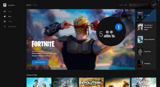 Epic Games Store ajoute un système de fête avec chat vocal et textuel