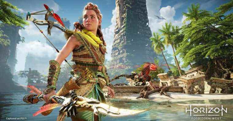 Horizon Forbidden West permet désormais à Aloy de récupérer du butin lors de vos déplacements
