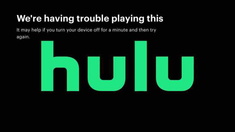 Hulu Down ce 21 avril