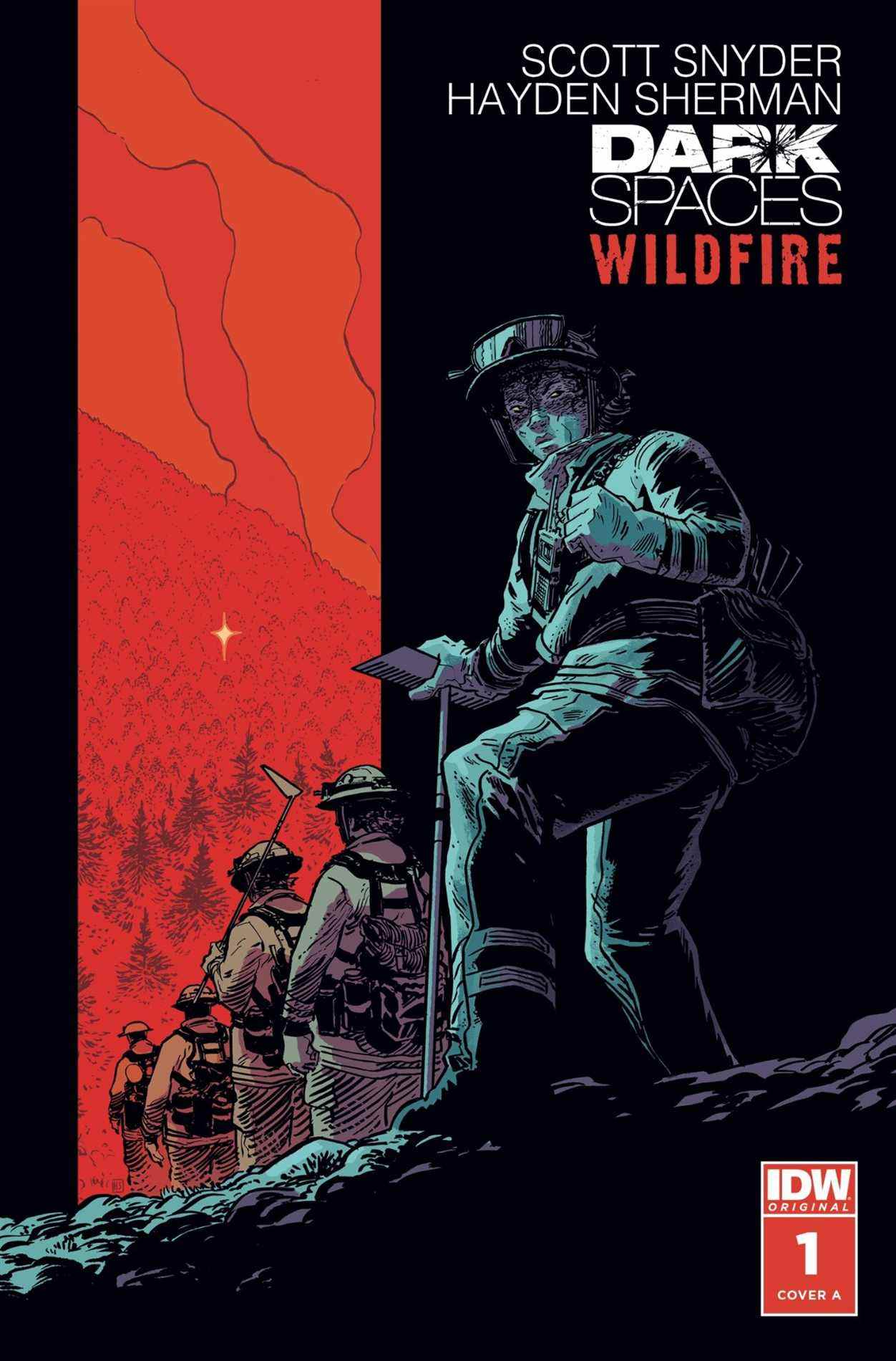 Dark Spaces: Wildfire ⁠— art par Hayden Sherman