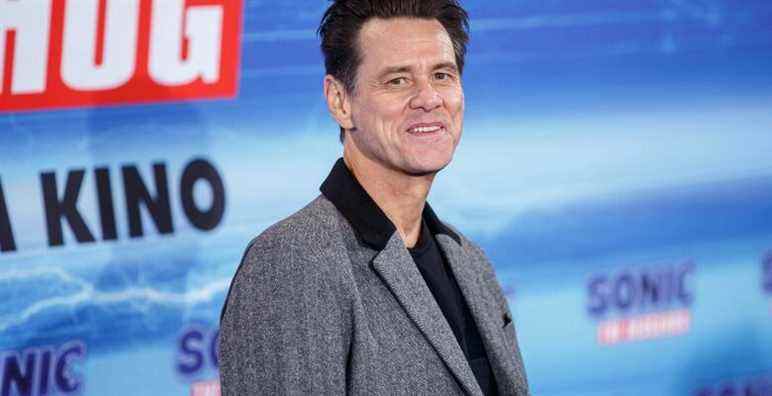 Photo by: KGC-324-RC/STAR MAX/IPx 2020 1/28/20 Jim Carrey at the premiere of 'Sonic the Hedgehog' in Berlin, Germany.