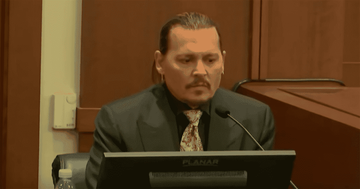 Johnny Depp testifying in court