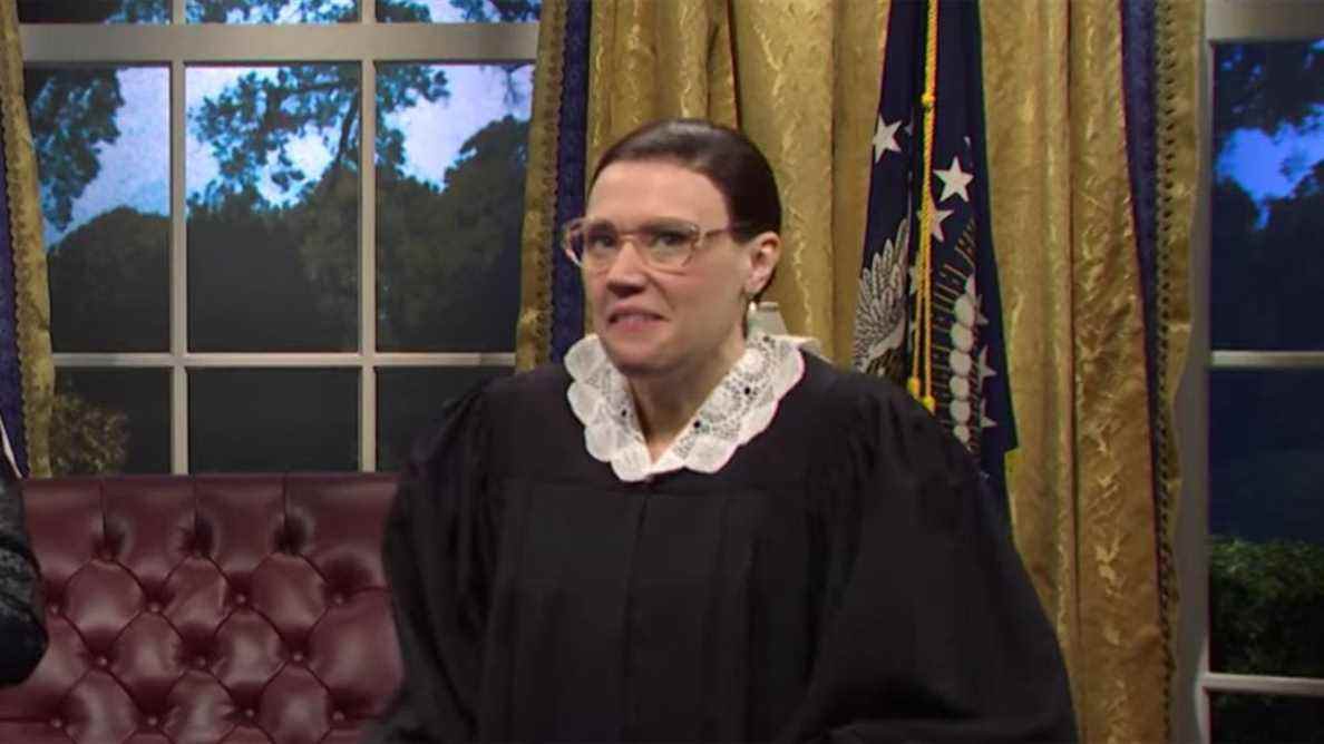 Kate McKinnon a ramené son impression de Ruth Bader Ginsburg à SNL
