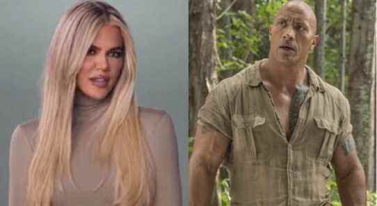 Khloé Kardashian répond après que Dwayne Johnson admire ses fessiers dans un message viral