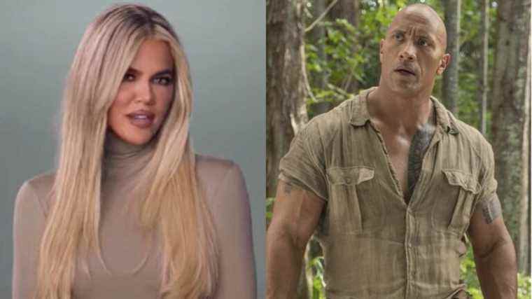 Khloé Kardashian répond après que Dwayne Johnson admire ses fessiers dans un message viral
