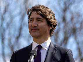 Le premier ministre Justin Trudeau est photographié à Kitchener, en Ontario, le 20 avril 2022.