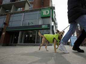 Une succursale de la Banque TD à Toronto.