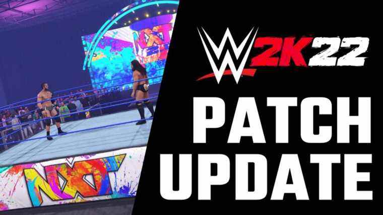 La mise à jour 1.09 de WWE 2K22 sort pour NXT Arena et plus ce 19 avril