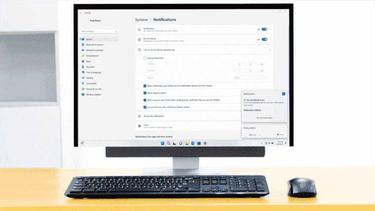 La mise à jour de Windows 11 améliore encore le mode Ne pas déranger pour vous aider à vous concentrer