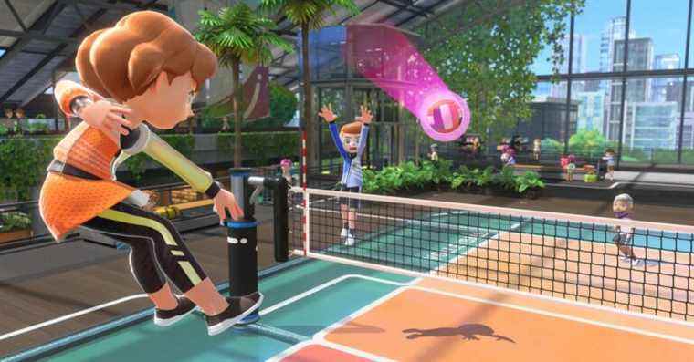 La présentation de Nintendo Switch Sports vous souhaite la bienvenue sur "Spocco Square"
