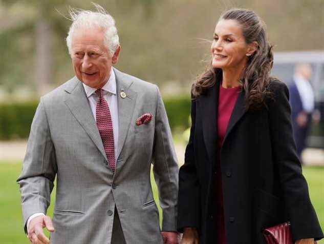 Le prince de Galles avec la reine Letizia d'Espagne