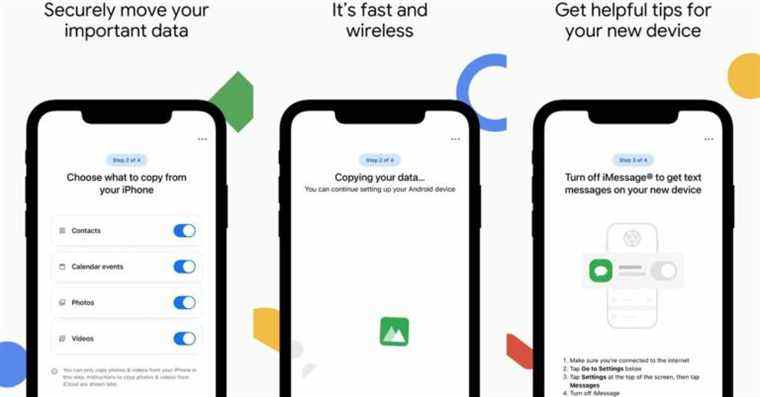 L’application iPhone de Google pour passer sans fil à Android sera prête pour les propriétaires de Pixel dans quelques semaines