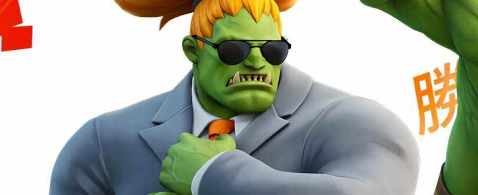 Le costume d'affaires Blanka est la meilleure chose que Fortnite ait jamais faite