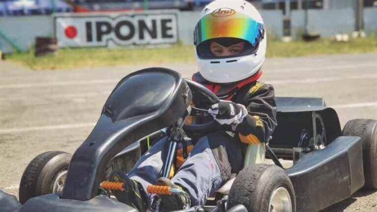 Le coureur de kart ukrainien de 7 ans déplacé par la guerre