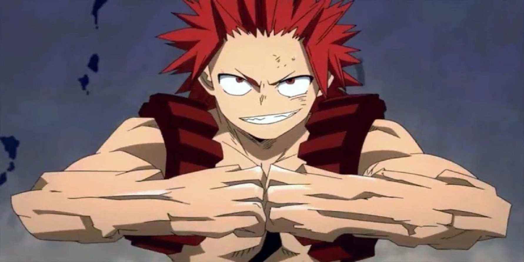 my hero academia kirishima ready for a fight.