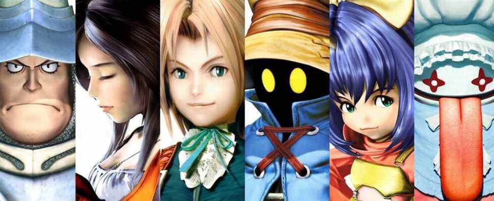 Promo art featuring the main cast of Final Fantasy 9