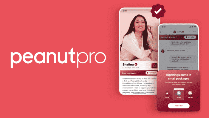 Le réseau social Peanut lance une nouvelle offre pour connecter les femmes avec des doulas, des thérapeutes et plus