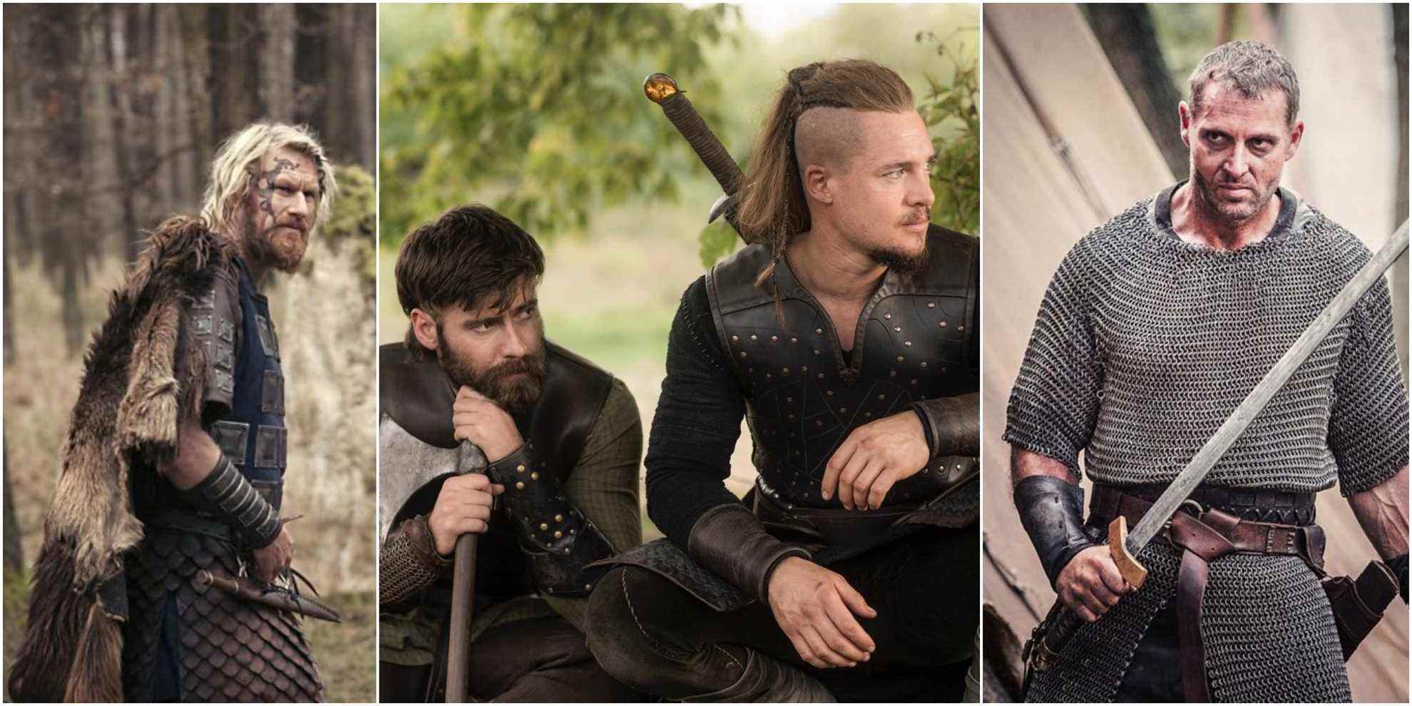 Collage of The Last Kingdom Best Fighters Ubba Finan Uhtred and Steapa