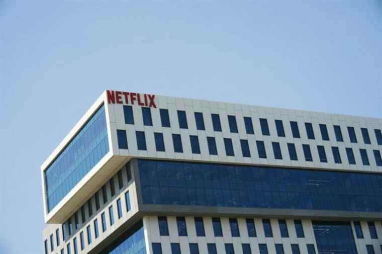 The Netflix building in Hollywood, Calif.